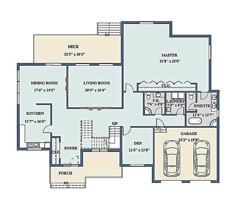 color floor plan