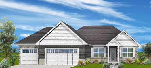 House Front Elevation Rendering