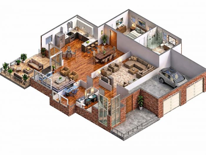 3D floor plan