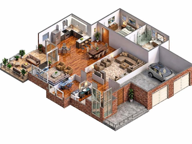 3D floor plan