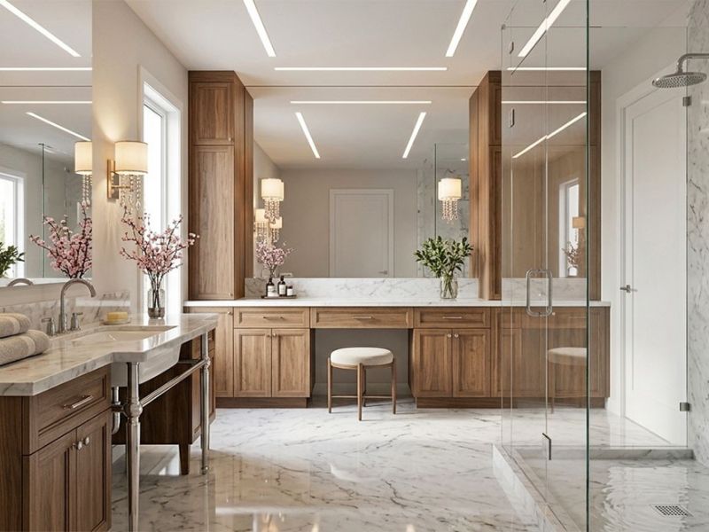 Bathroom design rendering