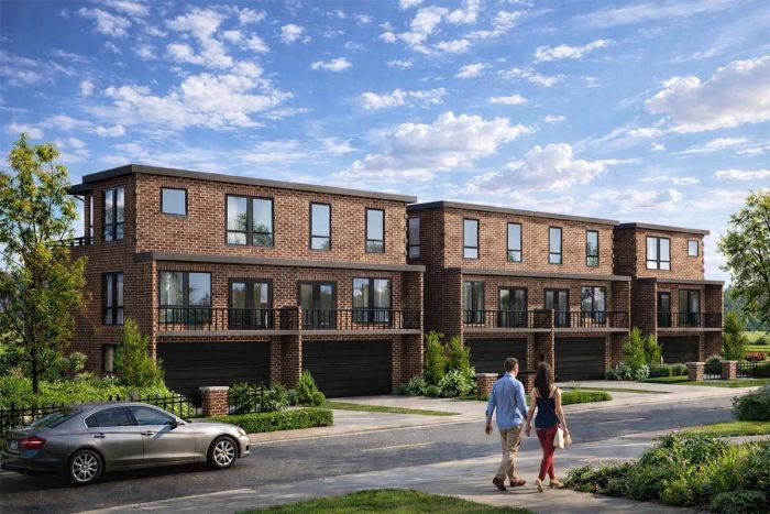 Townhouses street veiw