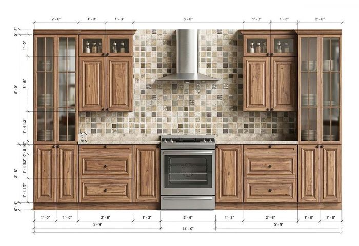 kitchen cabinets elevation