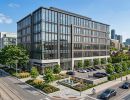 office building angle view rendering