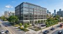 office building angle view rendering